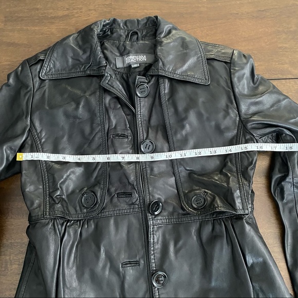 KENNETH COLE 100% Genuine Leather Black Jacket - Picture 8 of 11